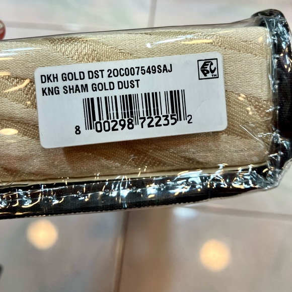 NIP Donna Karan Home "GOLD DUST COLLECTION" King Pillow Sham - Picture 2 of 7